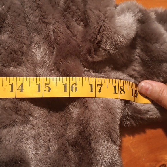 John + Jenn Plush Olive  Faux Fur Jacket XXS - Picture 6 of 7